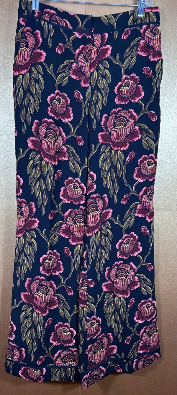 Ann Taylor wide leg floral pants size 6